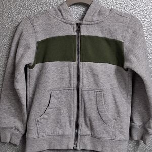 Carter's Gray and Green Hoodie    Size 5T
